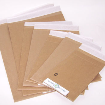 sustainable packaging, 100 percent recycled content mailer envelopes
