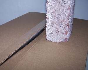 3-lb. brick easily seperates tape from box 3-lb. brick easily seperates tape from box
