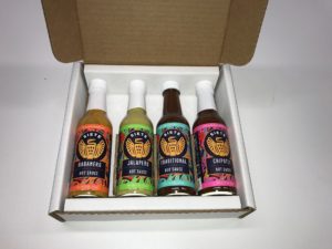 4 bottle hot sauce with no aircell