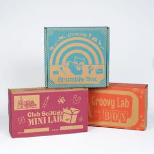 Boxes for kid's products, e-commerce, subscription packaging, Children's packaging