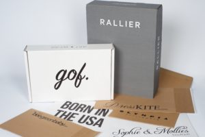Custom branded envelopes and boxes