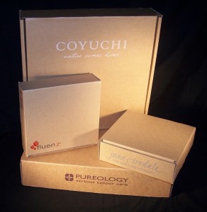 Custom printed stock corrugated mailers Custom printed stock corrugated mailers