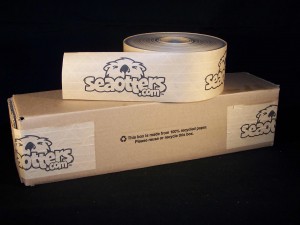 Custom printed tape and end load FOL box