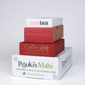 Custom printed white and Kraft corrugated mailers