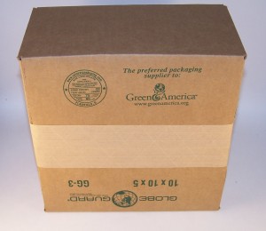Globe Guard Box with Green America logo