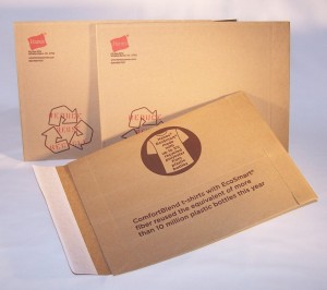 Globe Guard custom printed shipping envelopes for Hanes