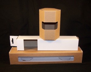 Green retail packaging that allows product visibility Green retail packaging that allows product visibility