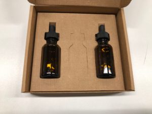 Tincture bottle insert by Salazar Packaging