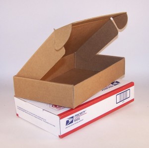 Globe Guard Light Rate Box and USPS flat rate box