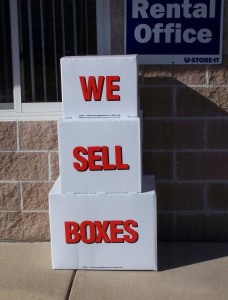 We Sell Boxes Display