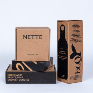black on kraft mailer boxes by Salazar Packaging