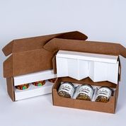 endcap and clam shell design for glass jars by Salazar Packaging