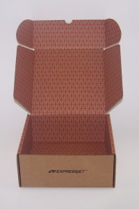 random repeat print dresses up mailer box interior