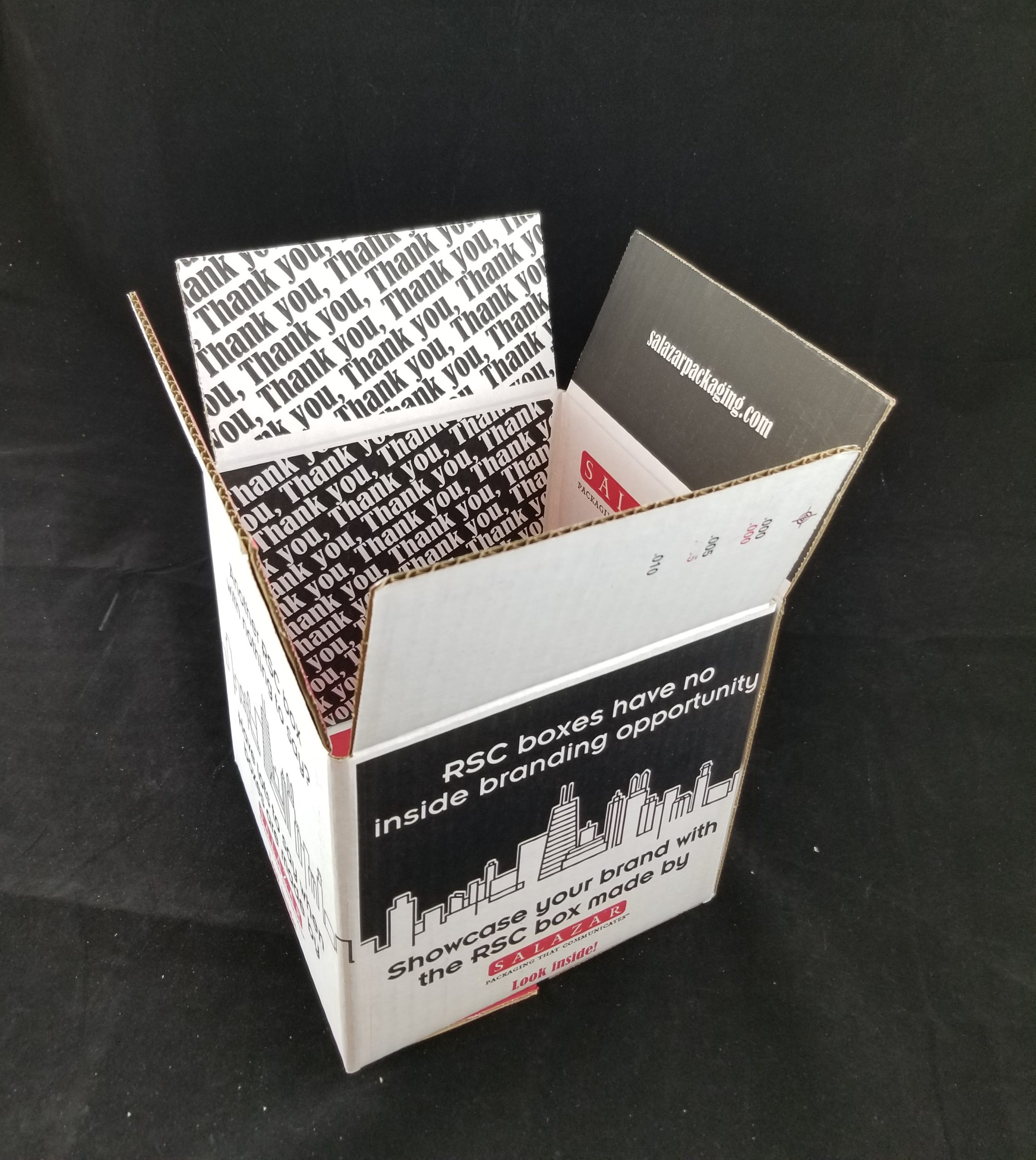 Inside Printing on RSC Style Shipping Boxes Salazar Packaging