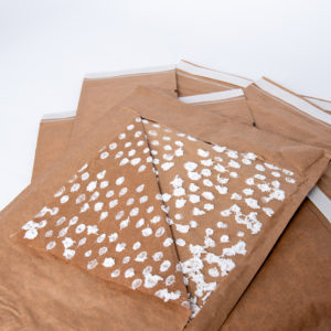 recyclable cushioning exposed in padded mailer envelopes