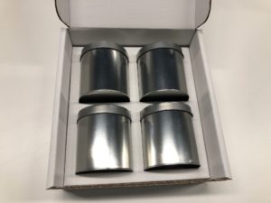 round tin 4 pack by Salazar Packaging