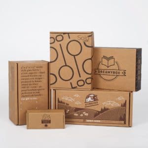 simple but sharp 1 and 2 color box natural designs by Salazar Packaging