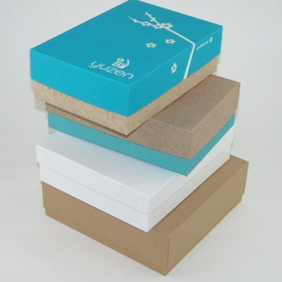 white, Kraft or custom printed rigid boxes